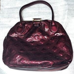 Quilted Patent Leather Handbag